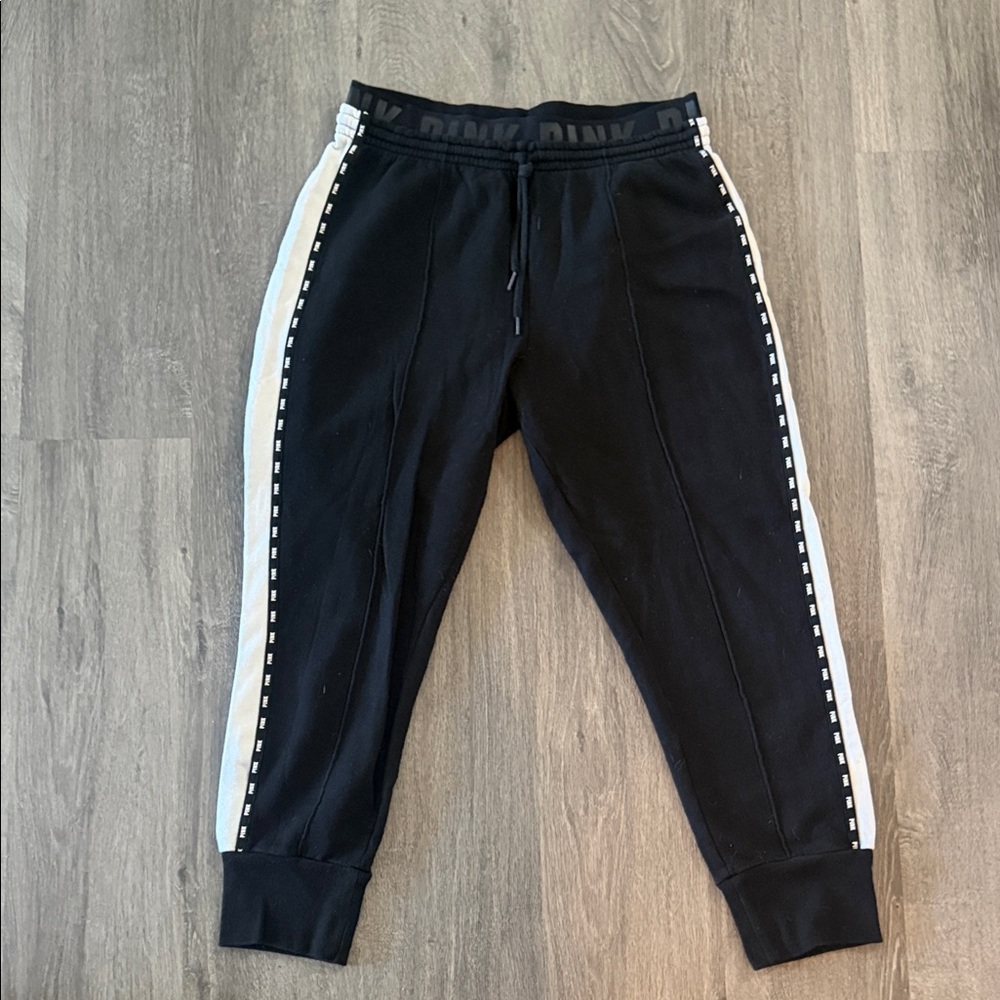 PINK Victoria's Secret Black and White Track Pants